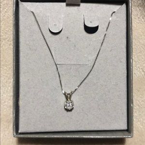 Zales diamond flower pendant